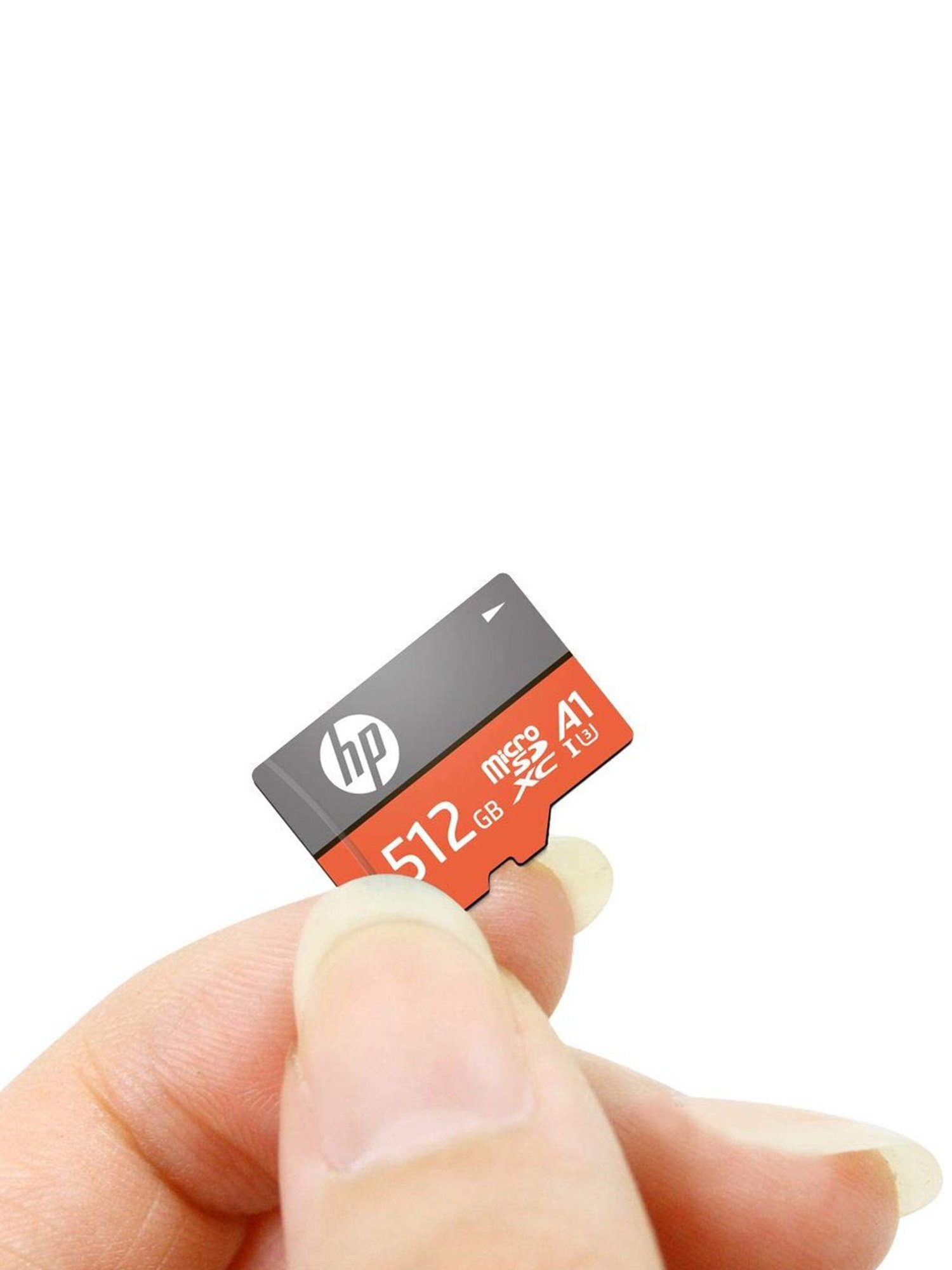 HP U3 A1 512GB Micro SD Memory Card (Orange/Dark Grey)