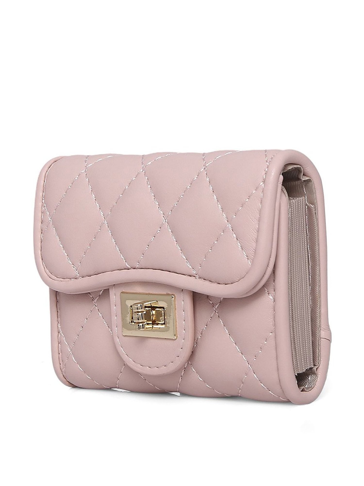 Inc.5 Pink PU Quilted Wallet