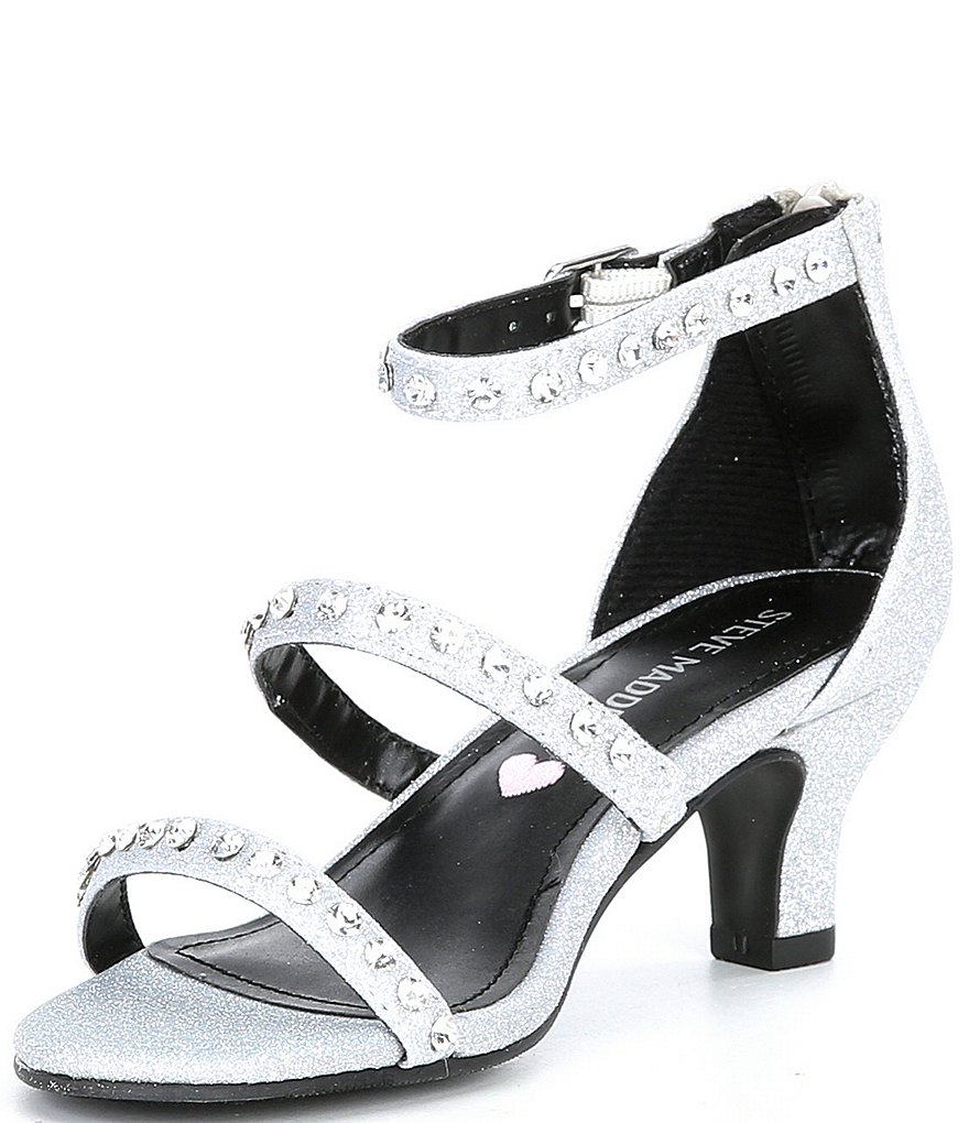 Steve Madden Girls J-Dancer Metallic Jewel Embellished Dress Shoes (Youth)
