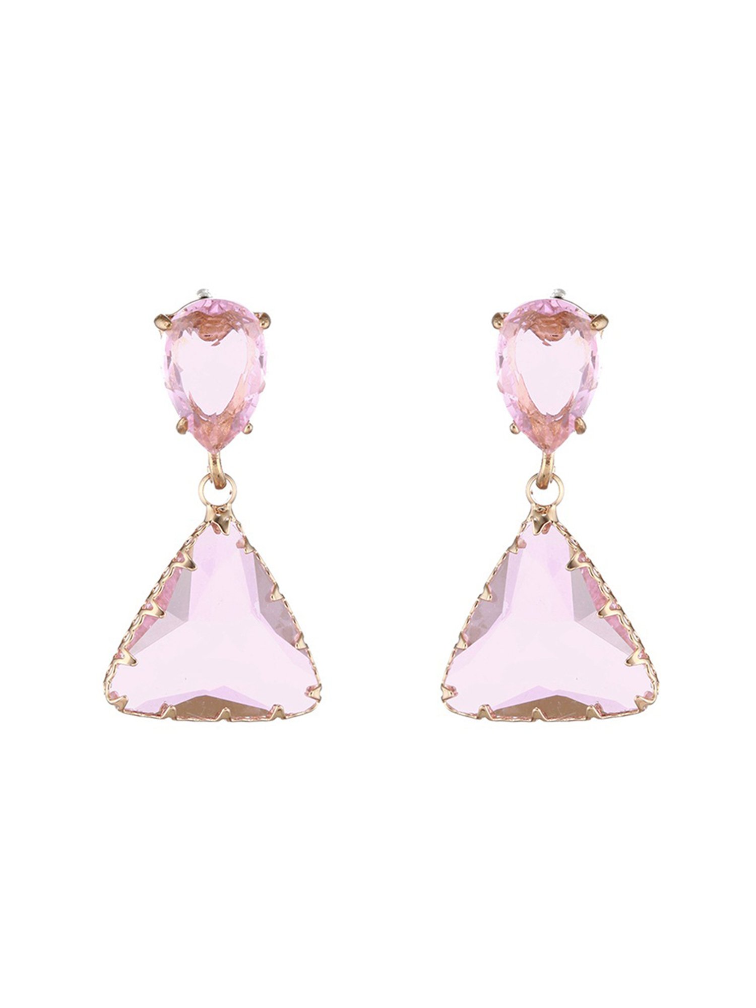 Aatmana Gold-Plated Contemporary Drop Earrings