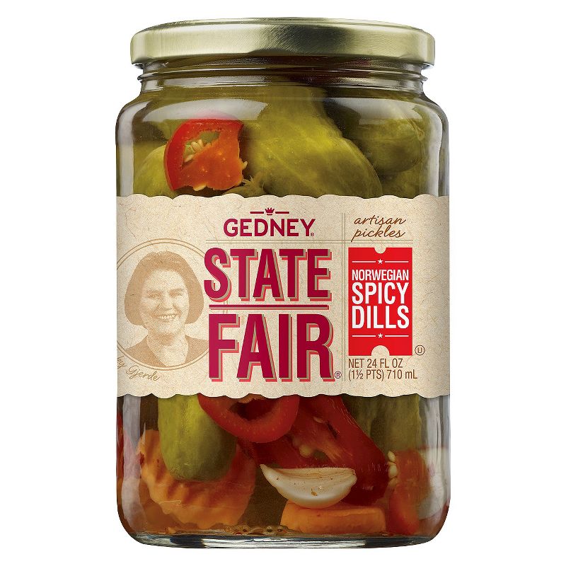 Gedney State Fair Norwegian Spicy Dill Pickles - 24oz