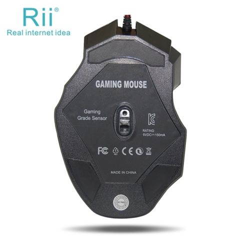Rii USB Wired Gaming Mouse RM600 5500DPI 7 Buttons Computer Mouse Game Mice