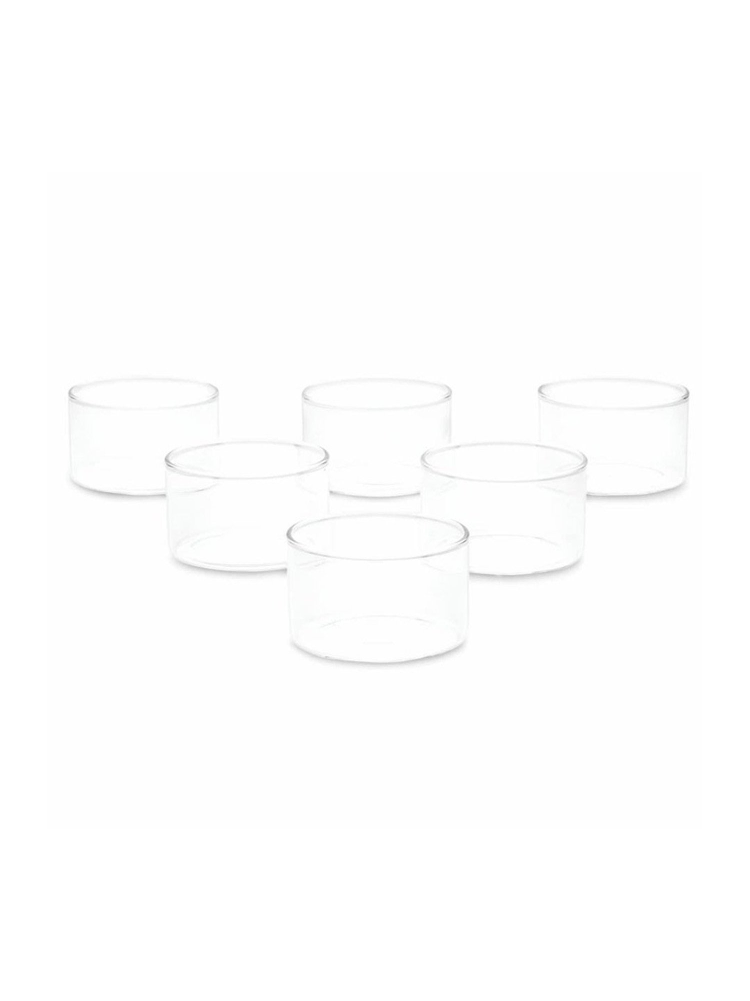 Borosil Transparent Glass Bowls Set of 6 (85 ML)