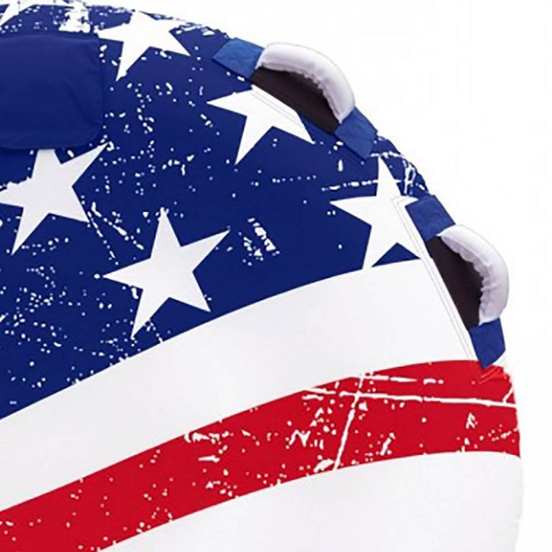 Sportsstuff Stars and Stripes Inflatable 1 Rider Watersports Towable Deck Tube