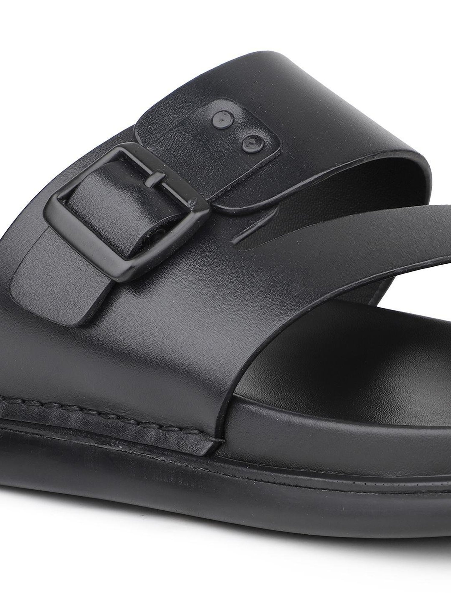 Atesber by Inc.5 Men's Black Toe Ring Sandals