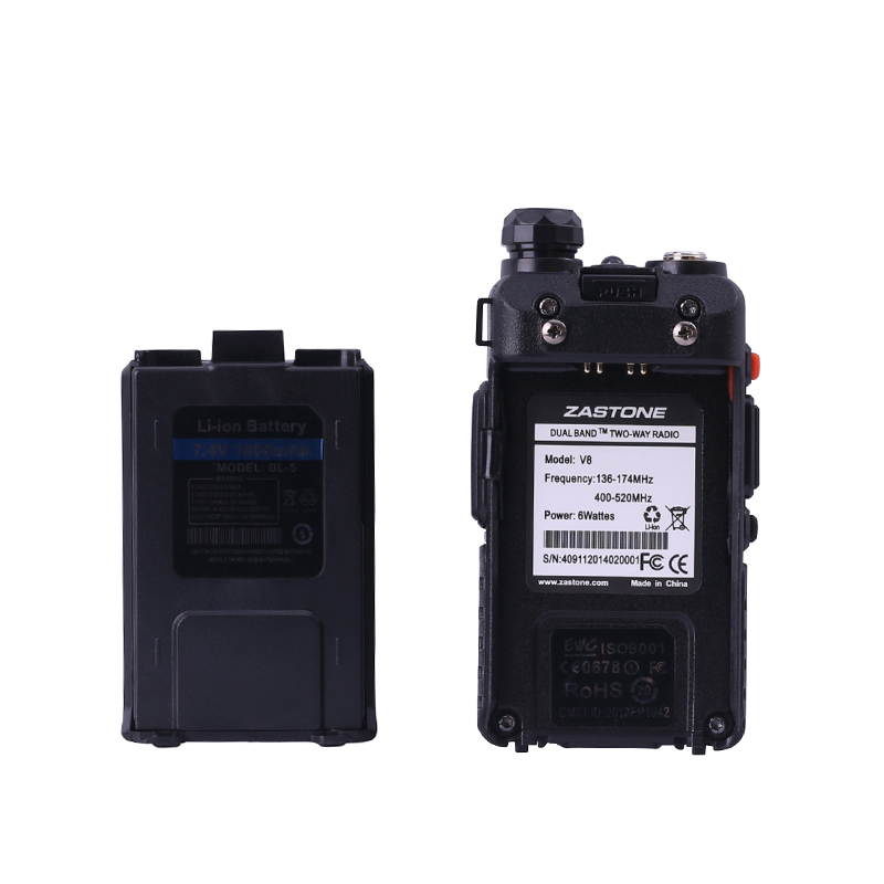 Mini Zastone ZT-V8 Walkie Talkie Dual Band Dual Display Two Way Radio Protable Interphone Ham Radio 3km-5km