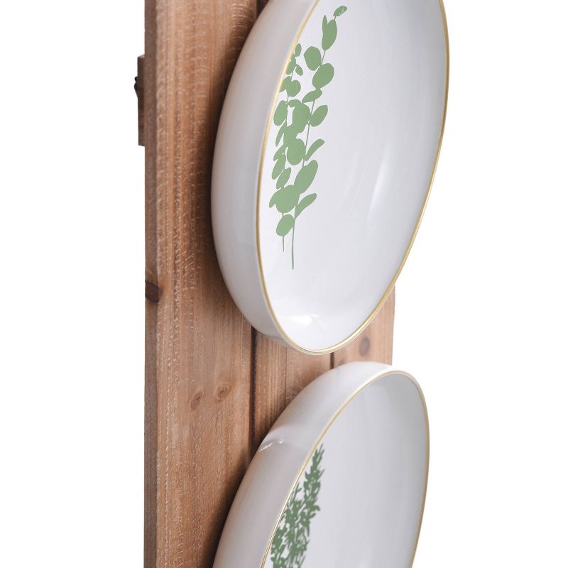 35.43" Herbs Plates Decorative Wall Art - StyleCraft