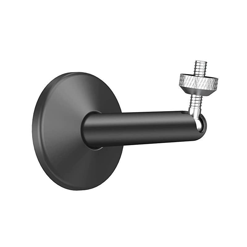 Wall Mount for Wyze Cam Pan, Adjustable Security Wall Mount Aluminium Alloy Indoor/Outdoor Mount for Wyze Cam Pan and Other Surveillance Camera Models with 1/4 Inch Thread (1 Pack, Black)