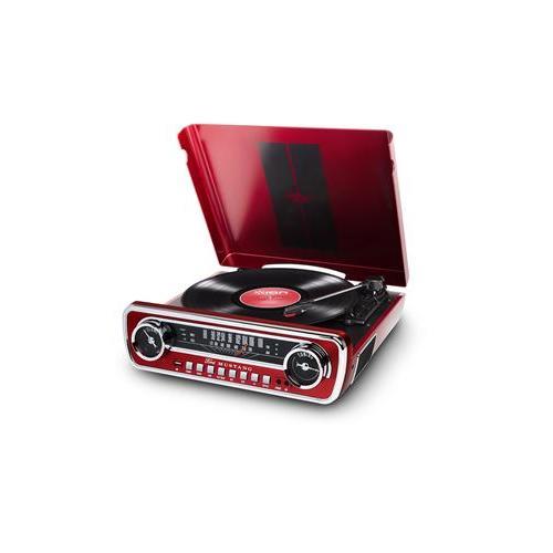 ION MUSTANG-LP-RED IT69 CLASSIC CAR-STYLED MUSIC CENTER