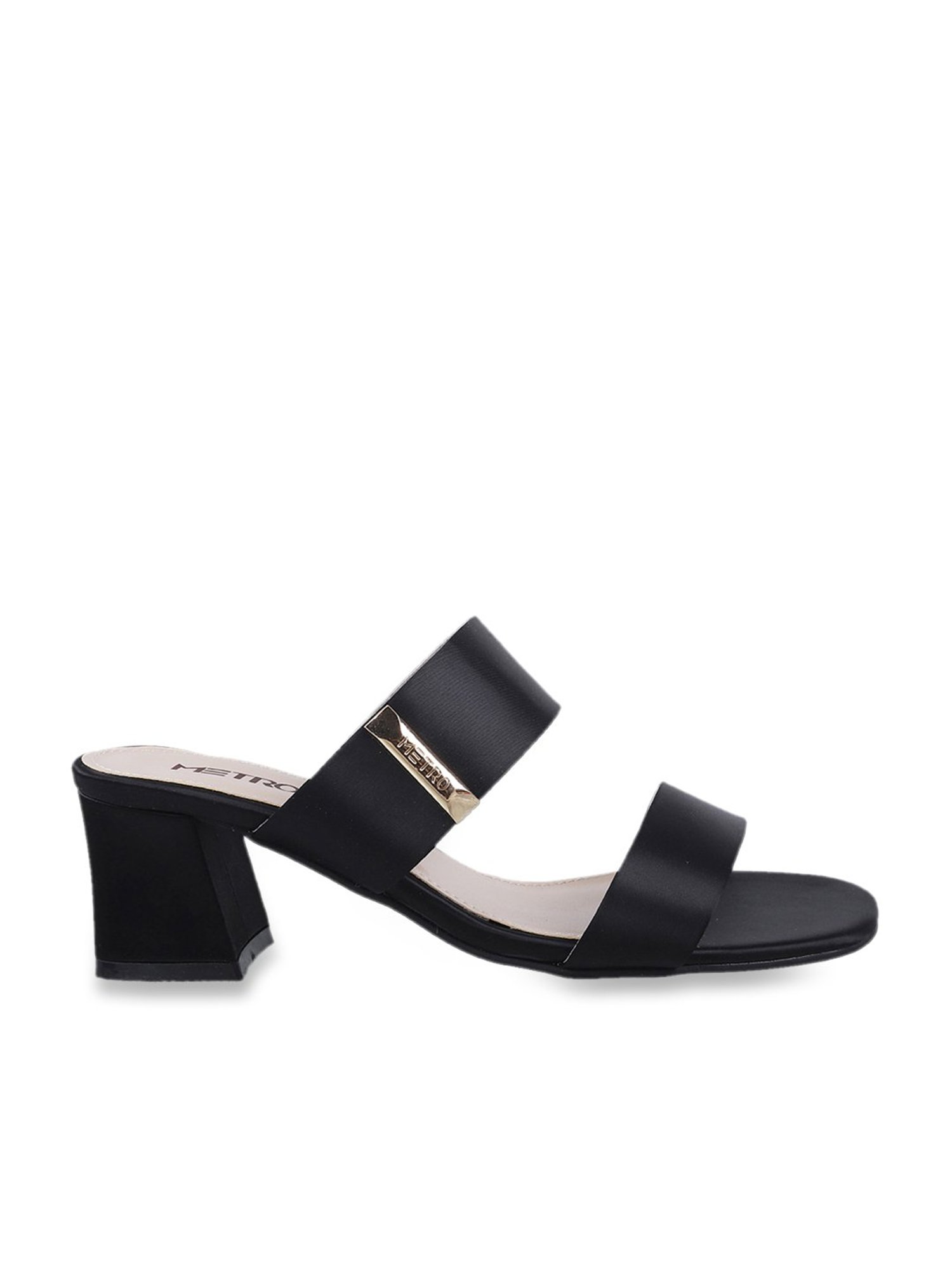 Metro Women's Black Casual Sandals