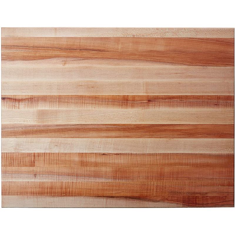 John Boos Reversible 30" Wide Flat Edge Grain Cutting Board, Maple Wood with John Boos Mystery Oil Butcher Block Maintenance Oil, 16 Ounce (3 Pack)