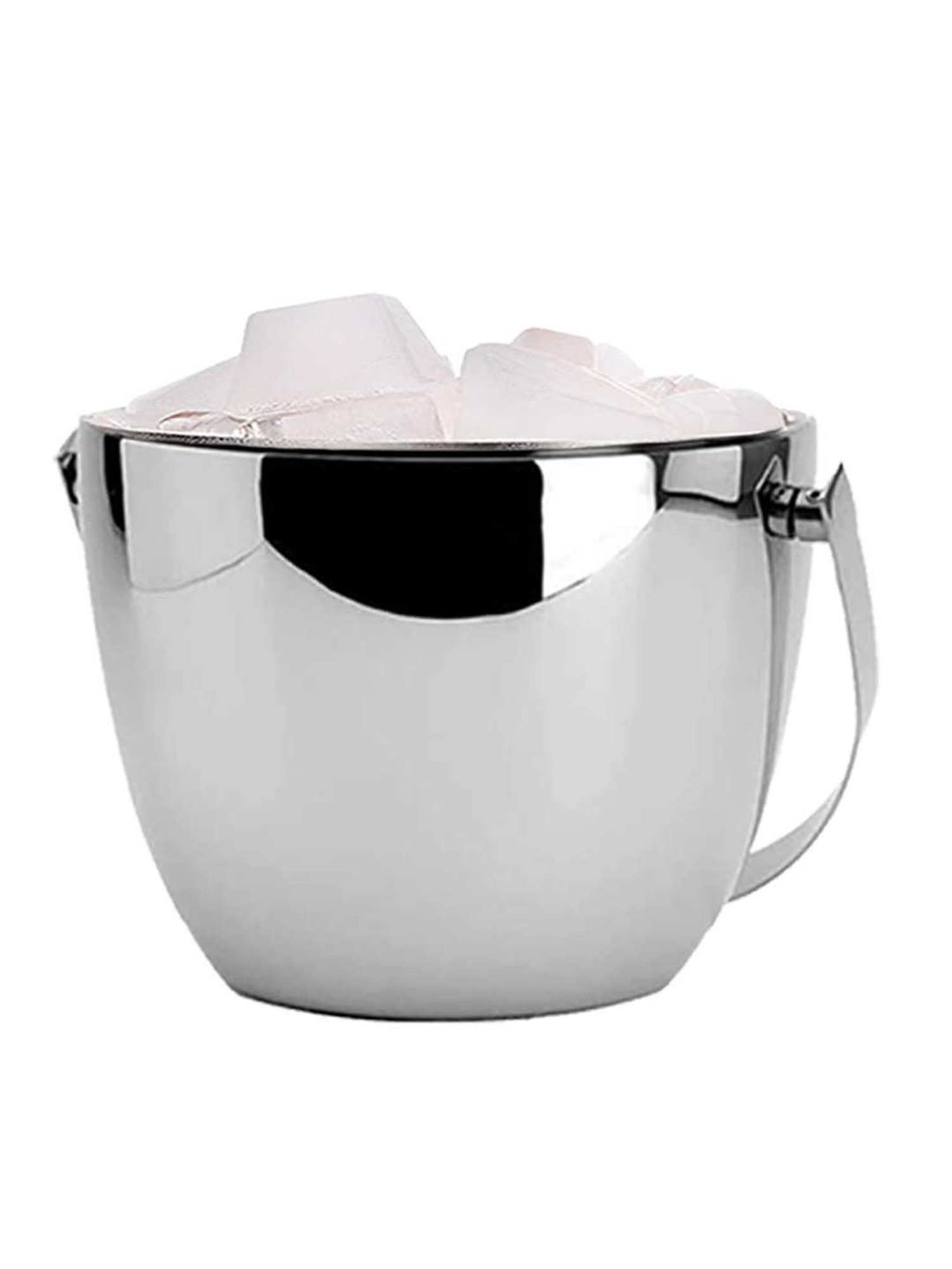 FnS Silver Stainless Steel Ice Bucket (1.25 L)