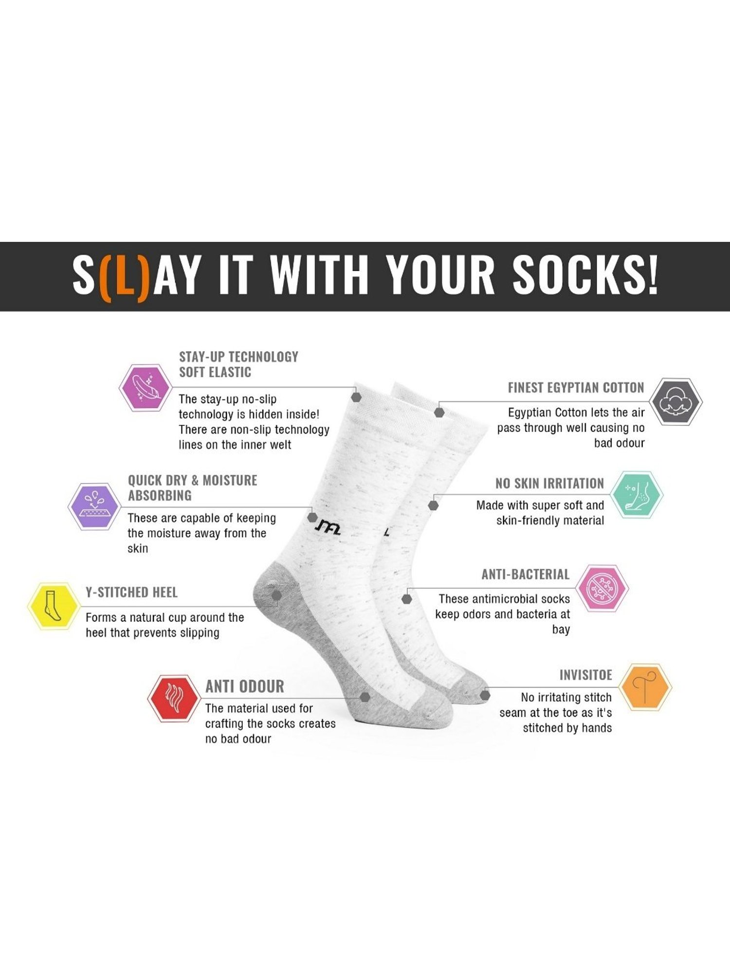 Man Arden Multicolor Socks - Set of 3