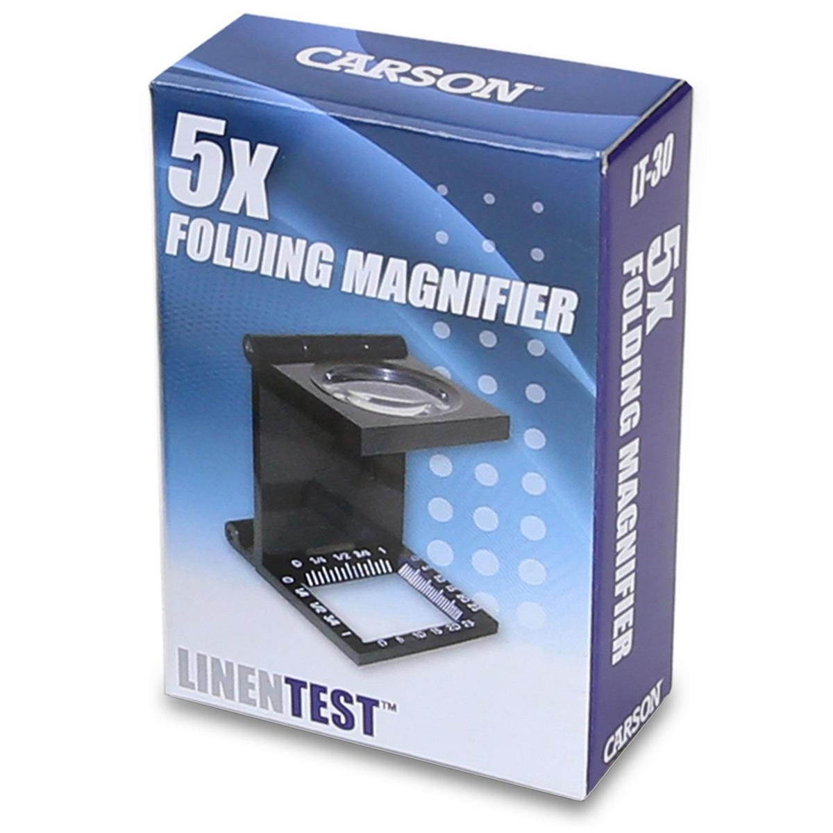 Carson LinenTest 5x Magnifier LT-30 - 5x power 30mm lens LT-30