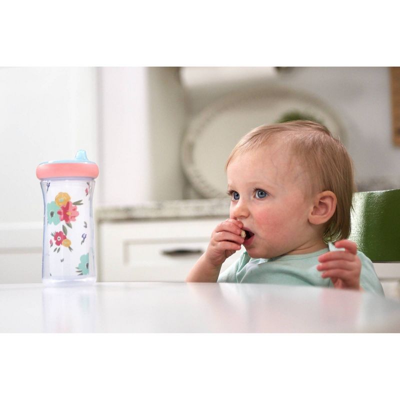 The First Years 2pk Insulated Sippy Cups - 12+ Months - Pink - 9oz