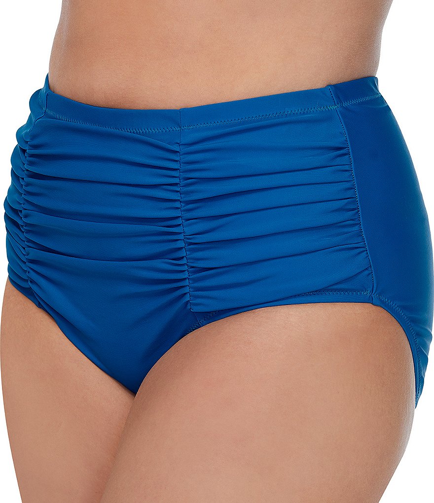 Miraclesuit Plus Size Solid Skirted Swim Bottom