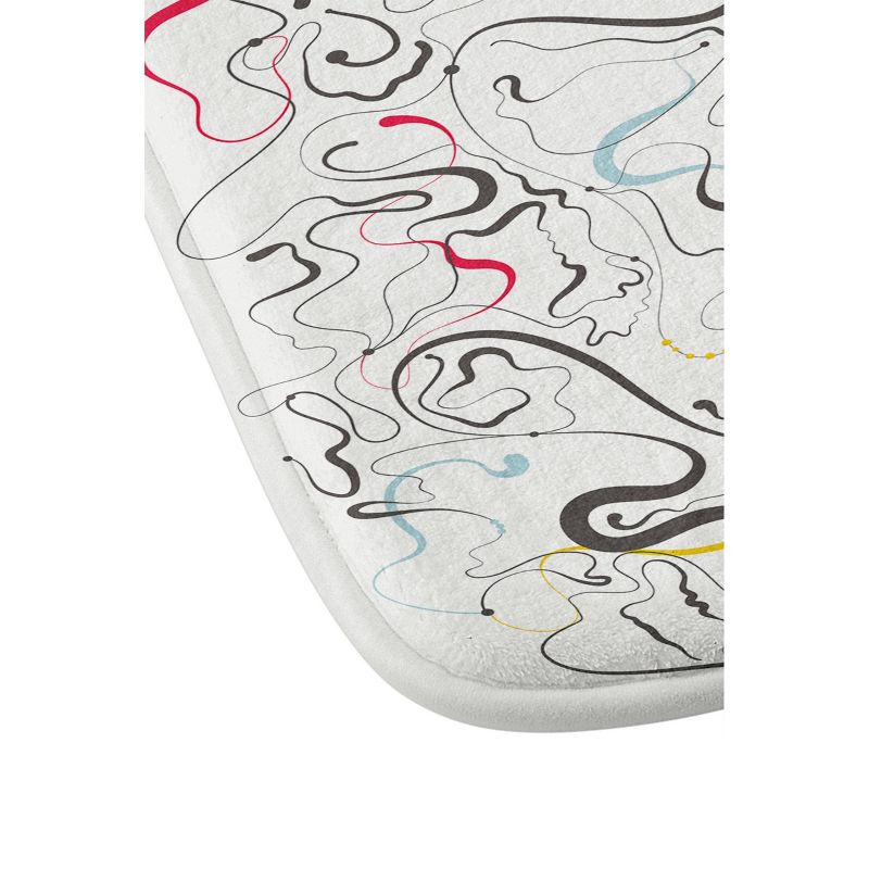 2pc Solid Memory Foam Shag Bath Mat Set Blue - Yorkshire Home