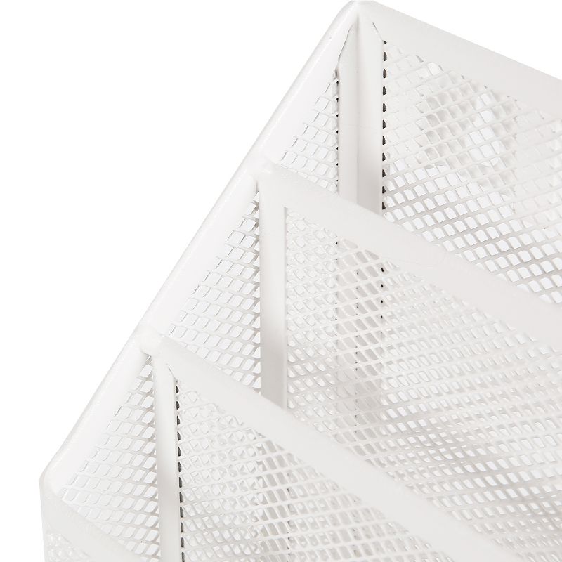 Mesh Hanging File Sorter with Keyholes White - Made By Design™