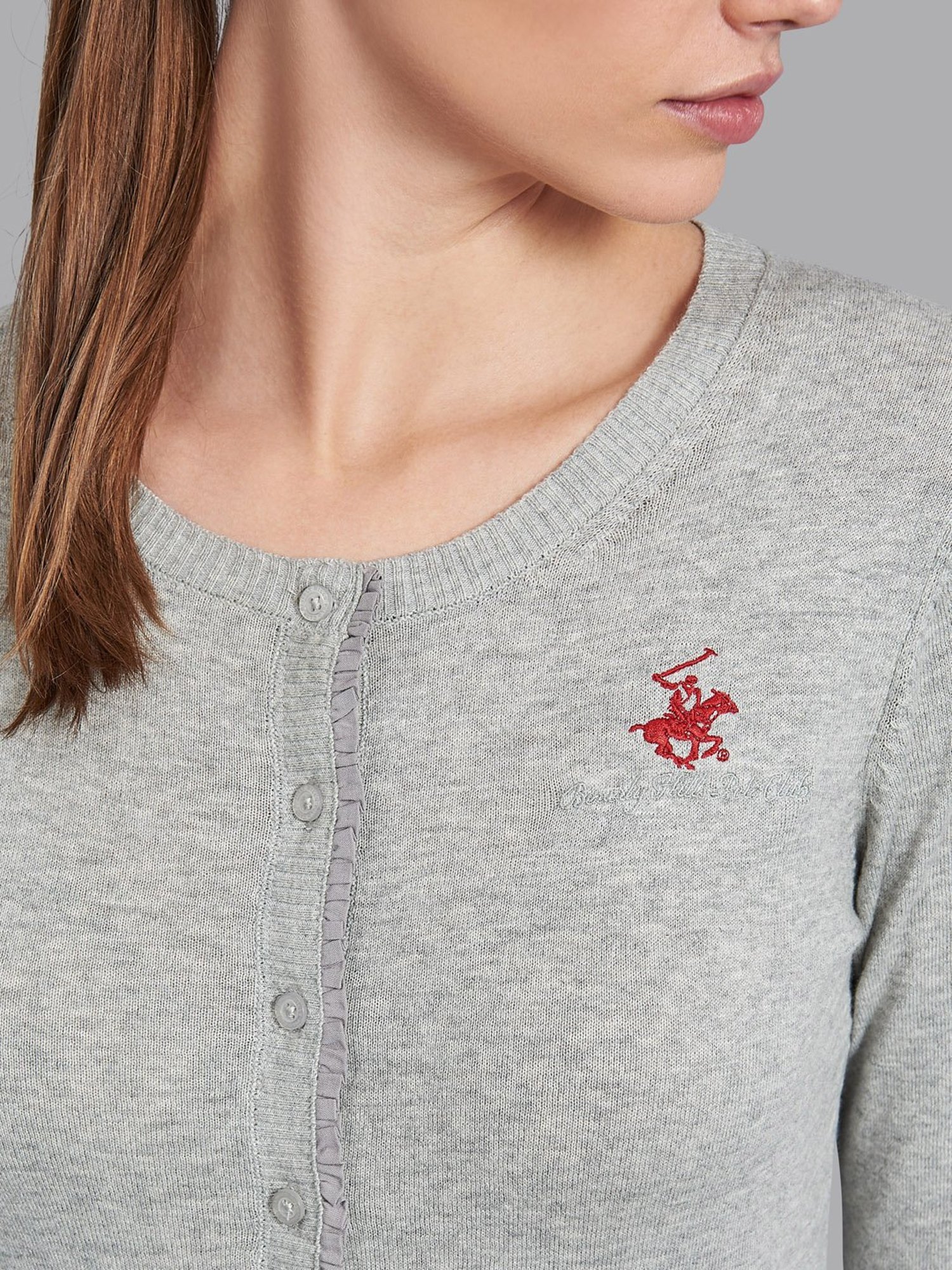 Beverly Hills Polo Club Grey Cardigan