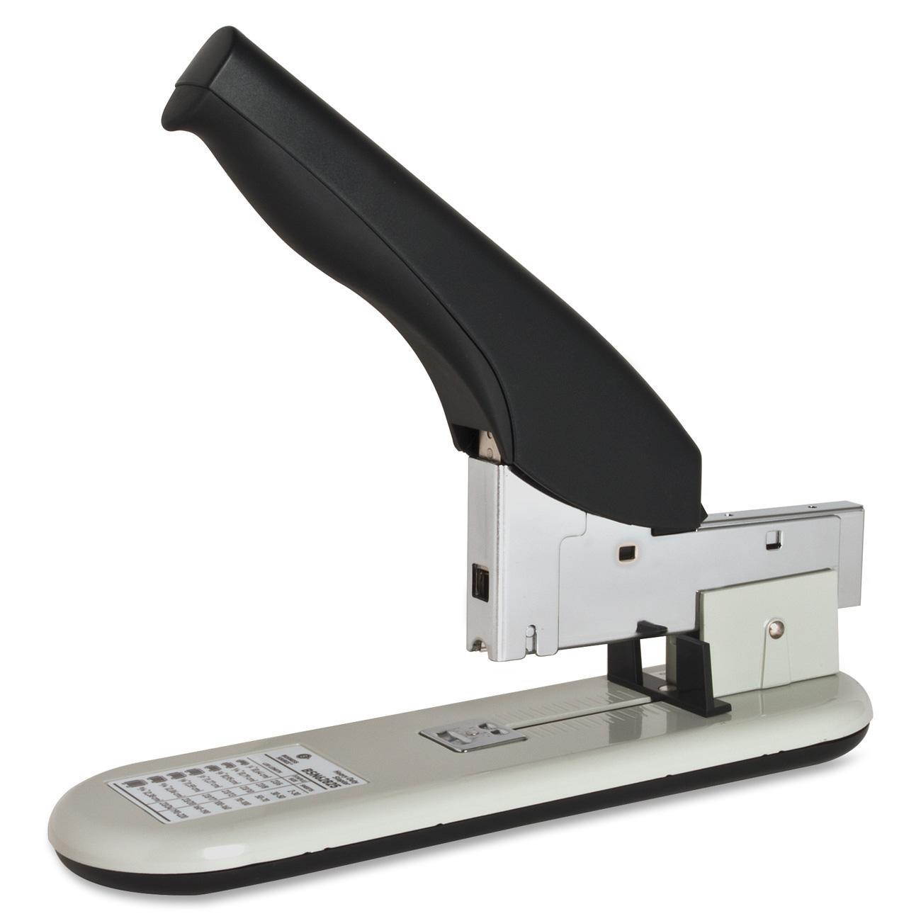 Business Source Heavy-Duty Stapler 220 Shts Cap. Putty/Black 62825