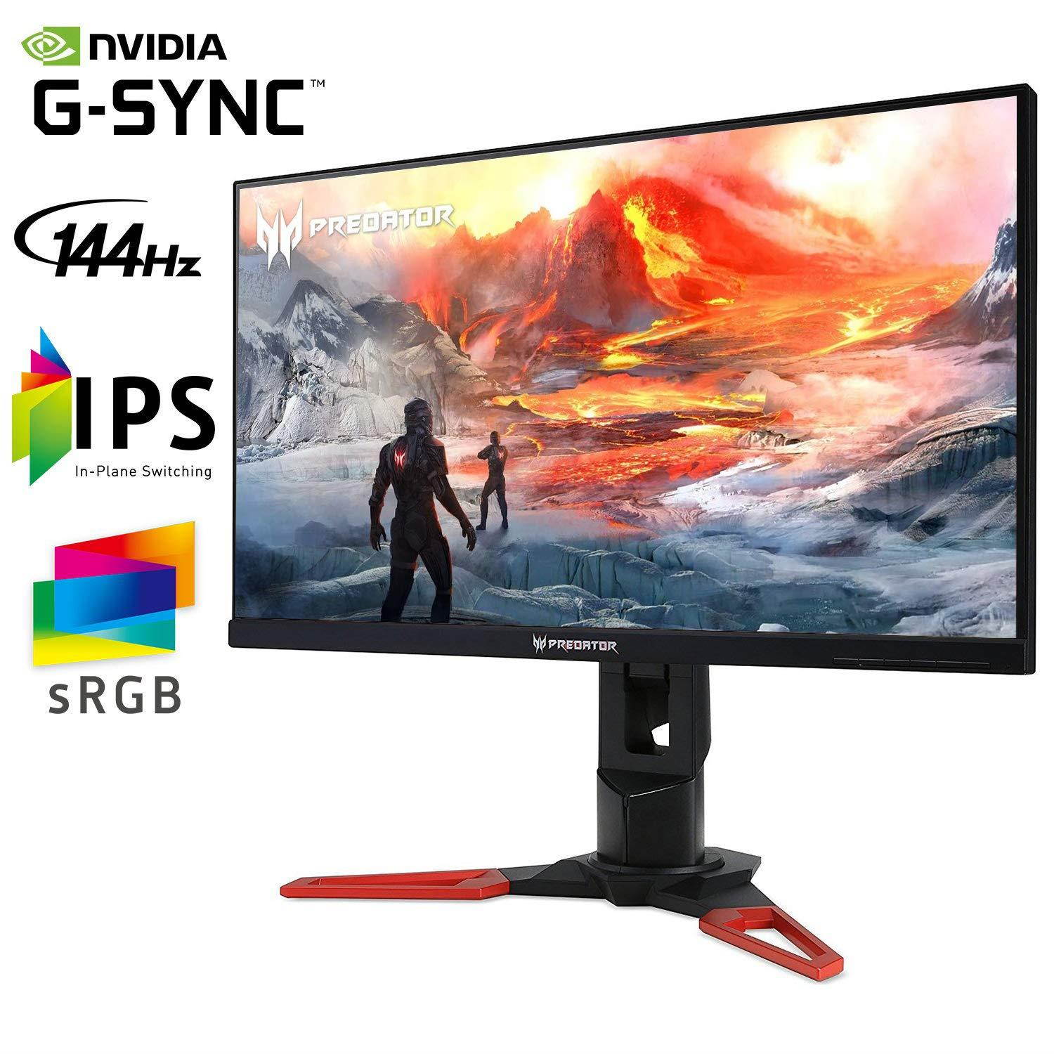 Acer Predator XB271HU bmiprz 27" WQHD (2560x1440) NVIDIA G-SYNC IPS Monitor, (Display Port & HDMI Port, 144Hz)