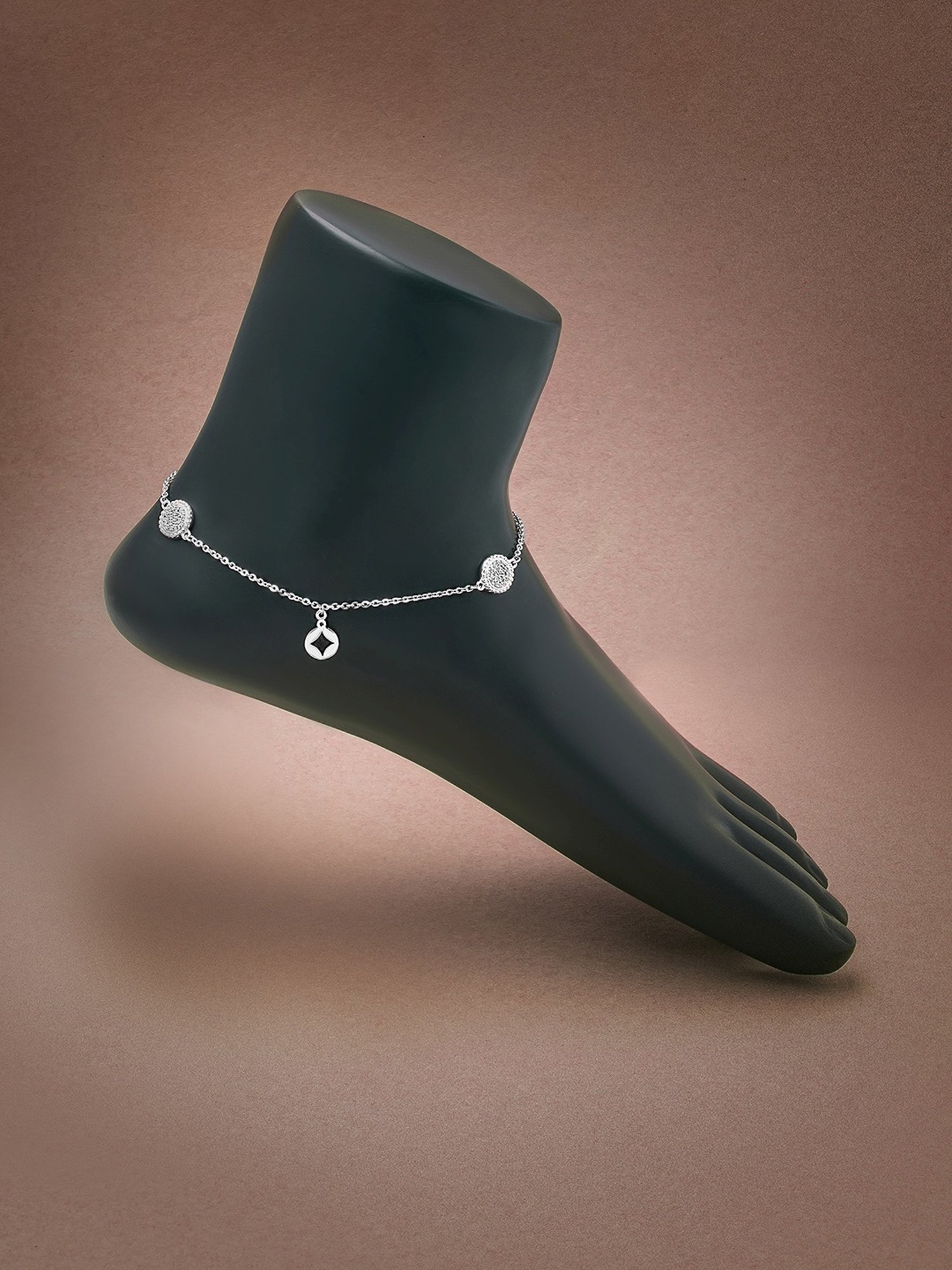 Silberry 92.5 Sterling Silver Twinkle Anklet