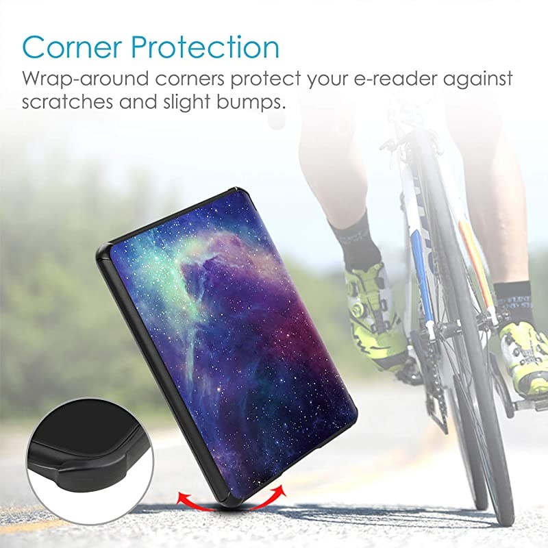 Slimshell Case for AllNew Kindle 10th Generation 2019 Release Lightweight Premium PU Leather Protective Cover with Auto SleepWake NOT Fit Kindle Paperwhite or Kindle 8th Gen Galaxy