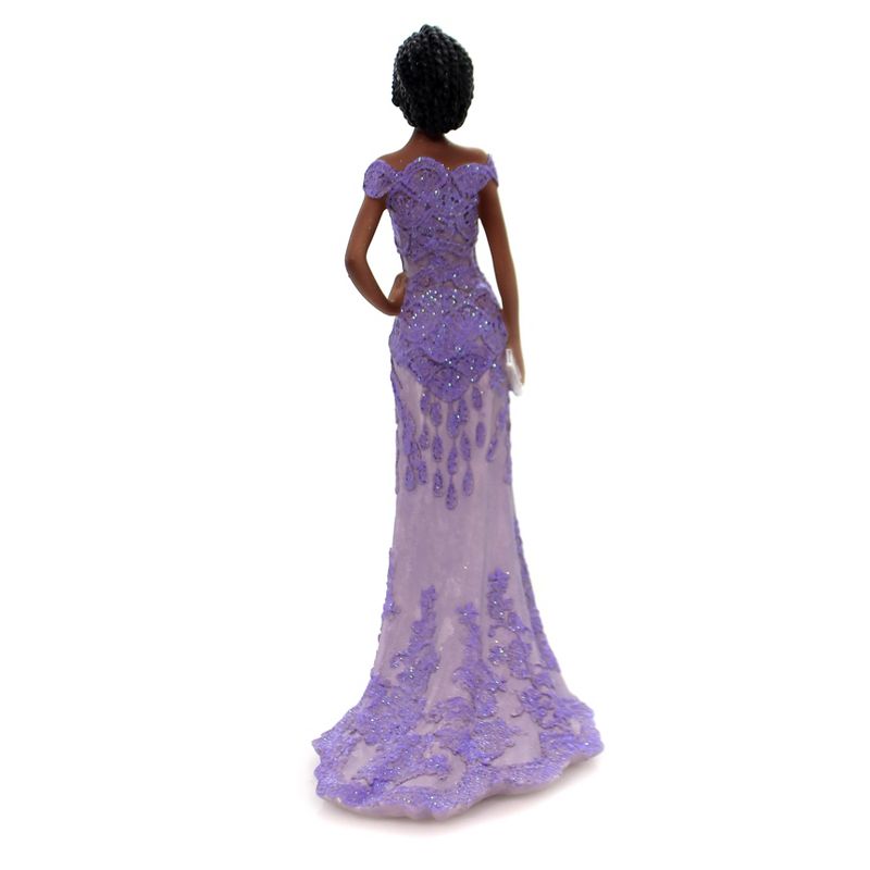 Black Art 12.25" Fearless Figurine Lace Evening Gown  -  Decorative Figurines