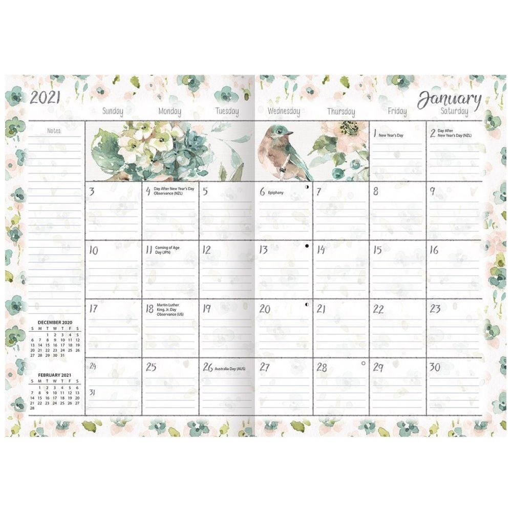 Lang Companies, 2020 Watercolor Seasons Monthly Planner