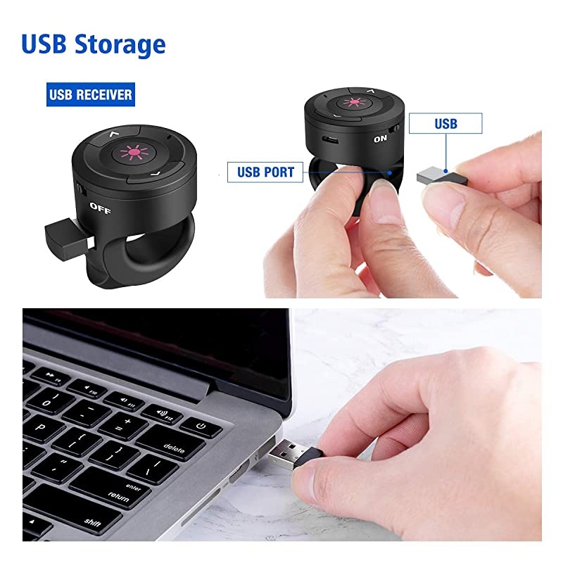 Wireless PowerPoint Presentation Clicker Remote RF 24GHz PPT Presentation Presenter Pointer Laptop Clicker Slide Advancer