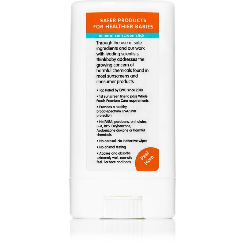 Thinkbaby Mineral Baby Sunscreen Stick, SPF 30 - 0.64oz