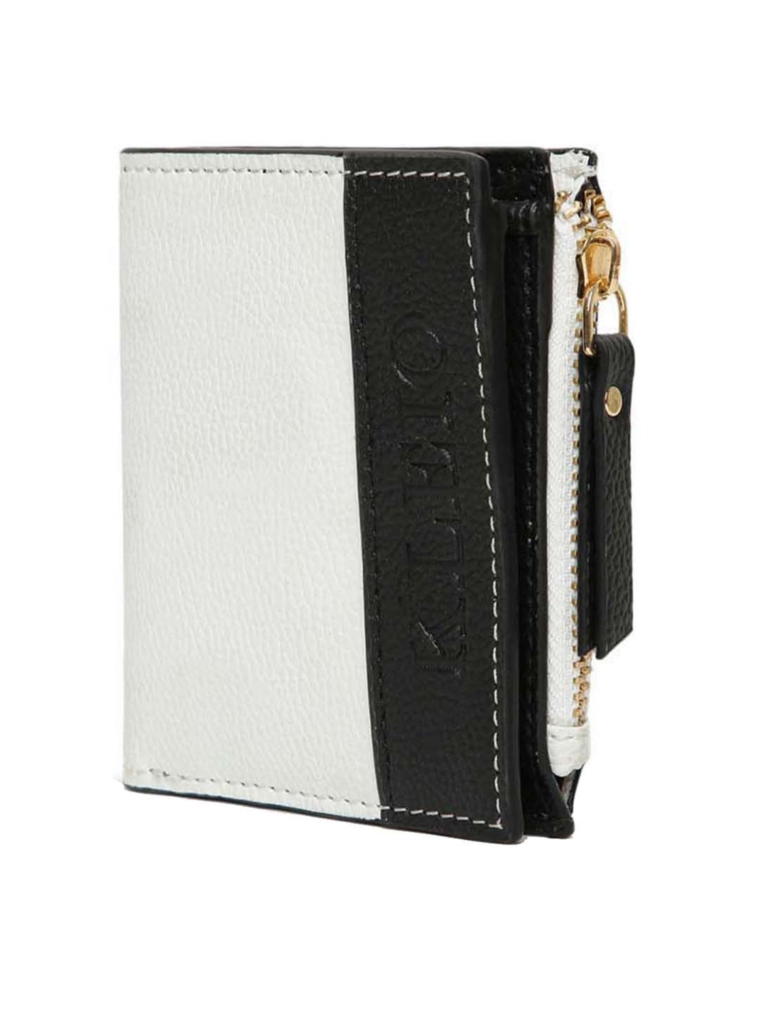 KLEIO White Solid Bi-Fold Wallet for Women