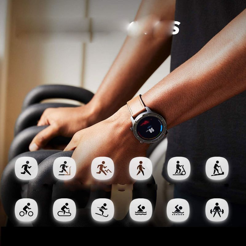 Amazfit GTR Smartwatch 24 hours Heart Rate Monitor -  Stainless Steel