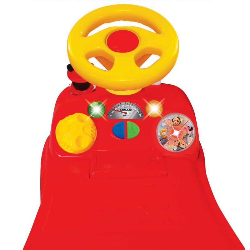 Kiddieland Light n' Sound Mickey Activity Fire Engine Kid Toy Car, Red | 050815