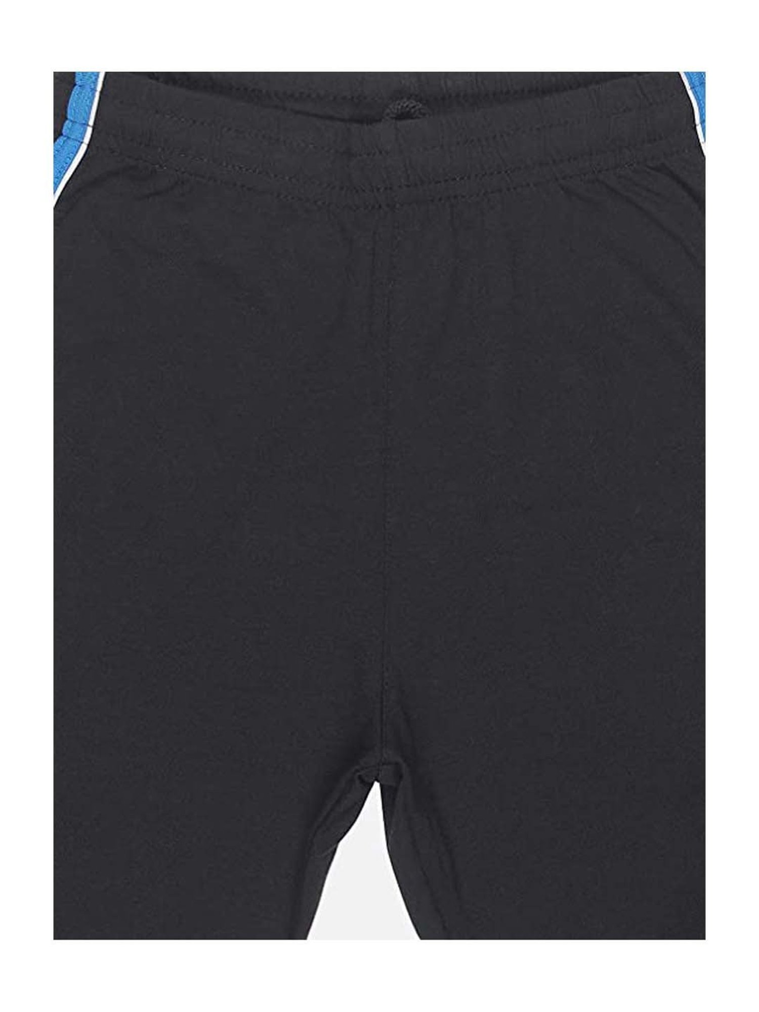 Proteens Kids Black Cotton Regular Fit Capri