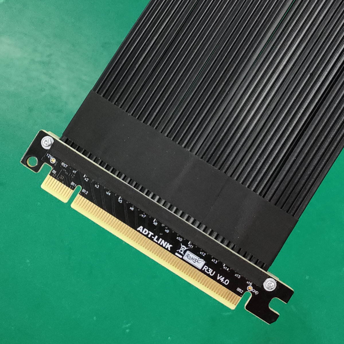 PCI-E 4.0 x16 Power Extension Cable For ATX Computer Cases Shielded Stable High Speed Cable 250mm