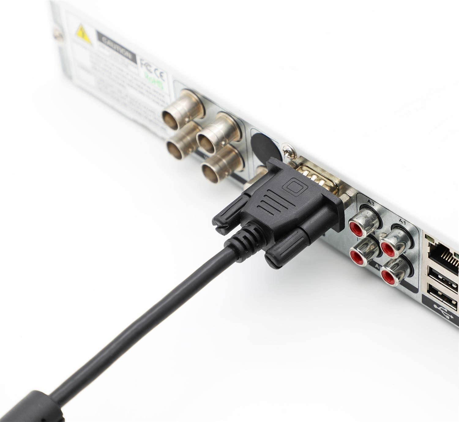 VGA to VGA Cable Nicekey Standard 15-pin VGA Male to Male Cable with Ferrites (3ft Straight/Straight)