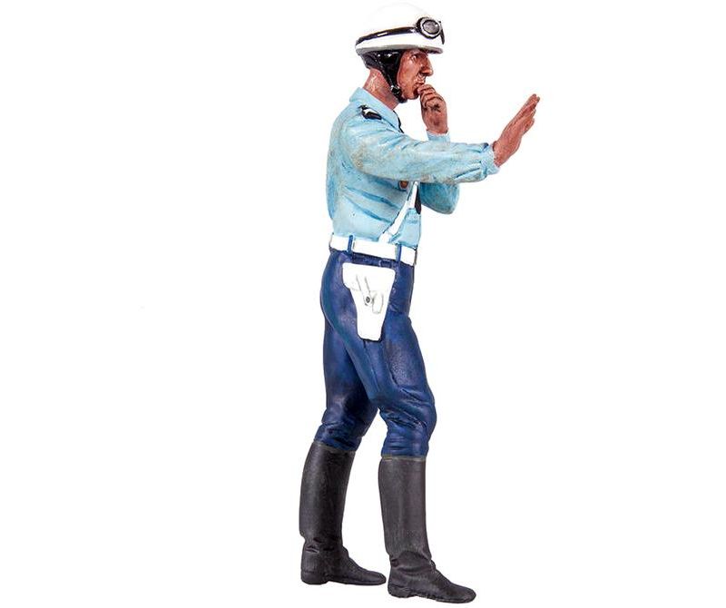 1975-1980 Paul French Police Motorcycle Officer Figurine for 1/18 Scale Models by Le Mans Miniatures