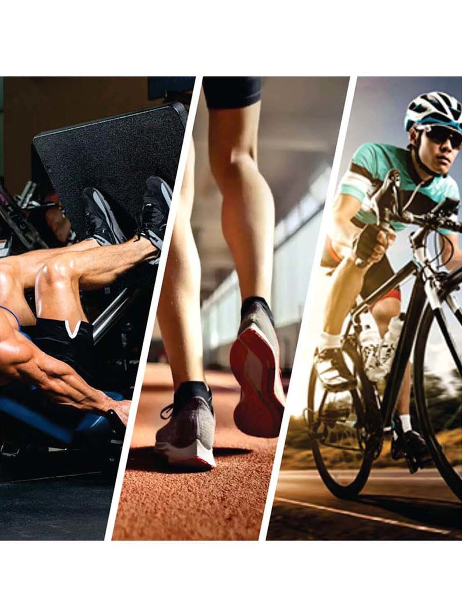 HealthSense YM 602 Yoga Mat (Black & Grey)