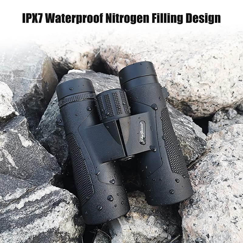 10x42 Binoculars for Bird Watching Antifog Waterproof Binoculars for Adults Bak4 Roof Prism Quick Focus HD Binoculars for Sporting Event Sightseeing with Strip