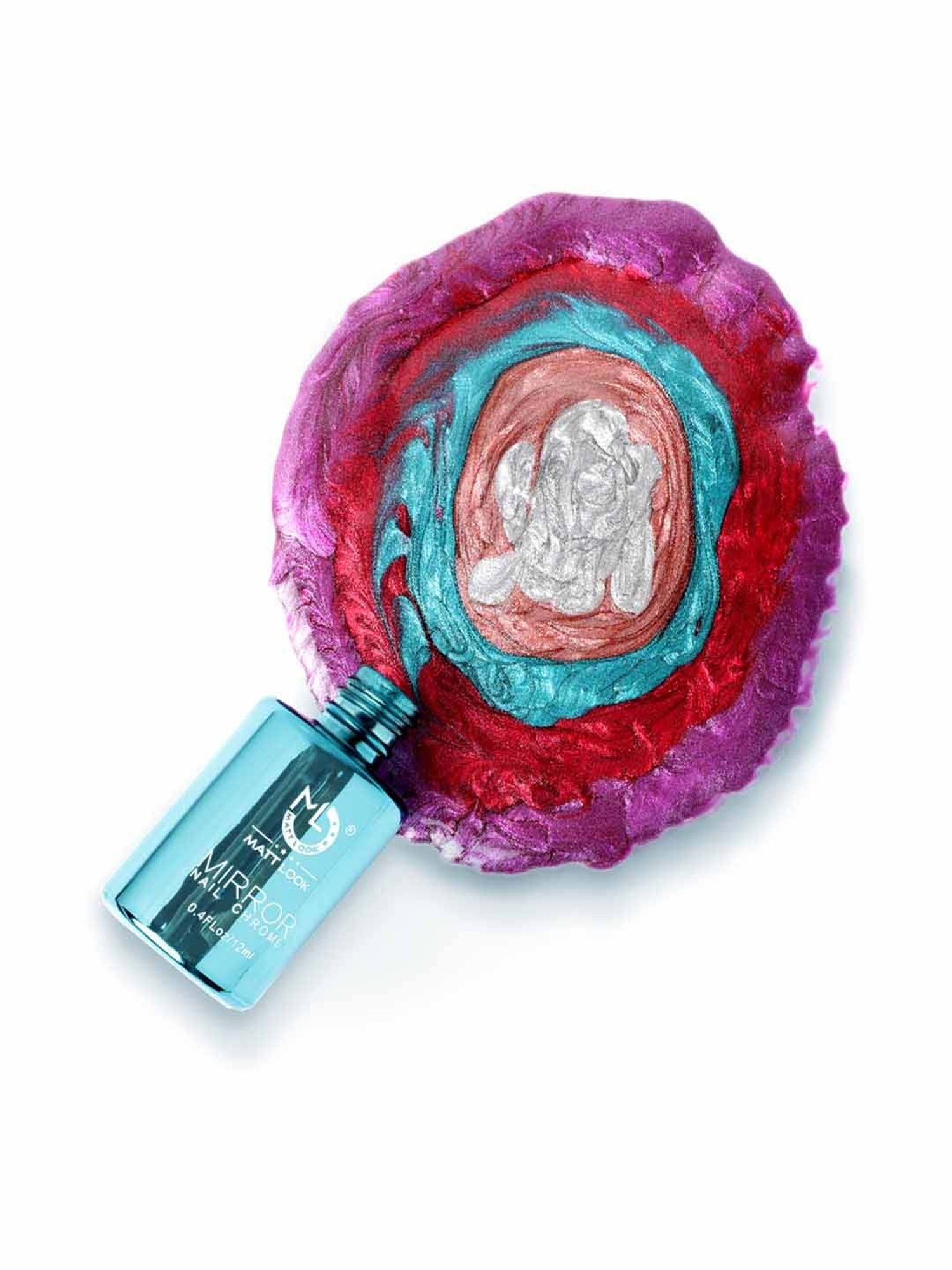 Matt Look Mirror Nail Chrome 03 Red - 12 ml