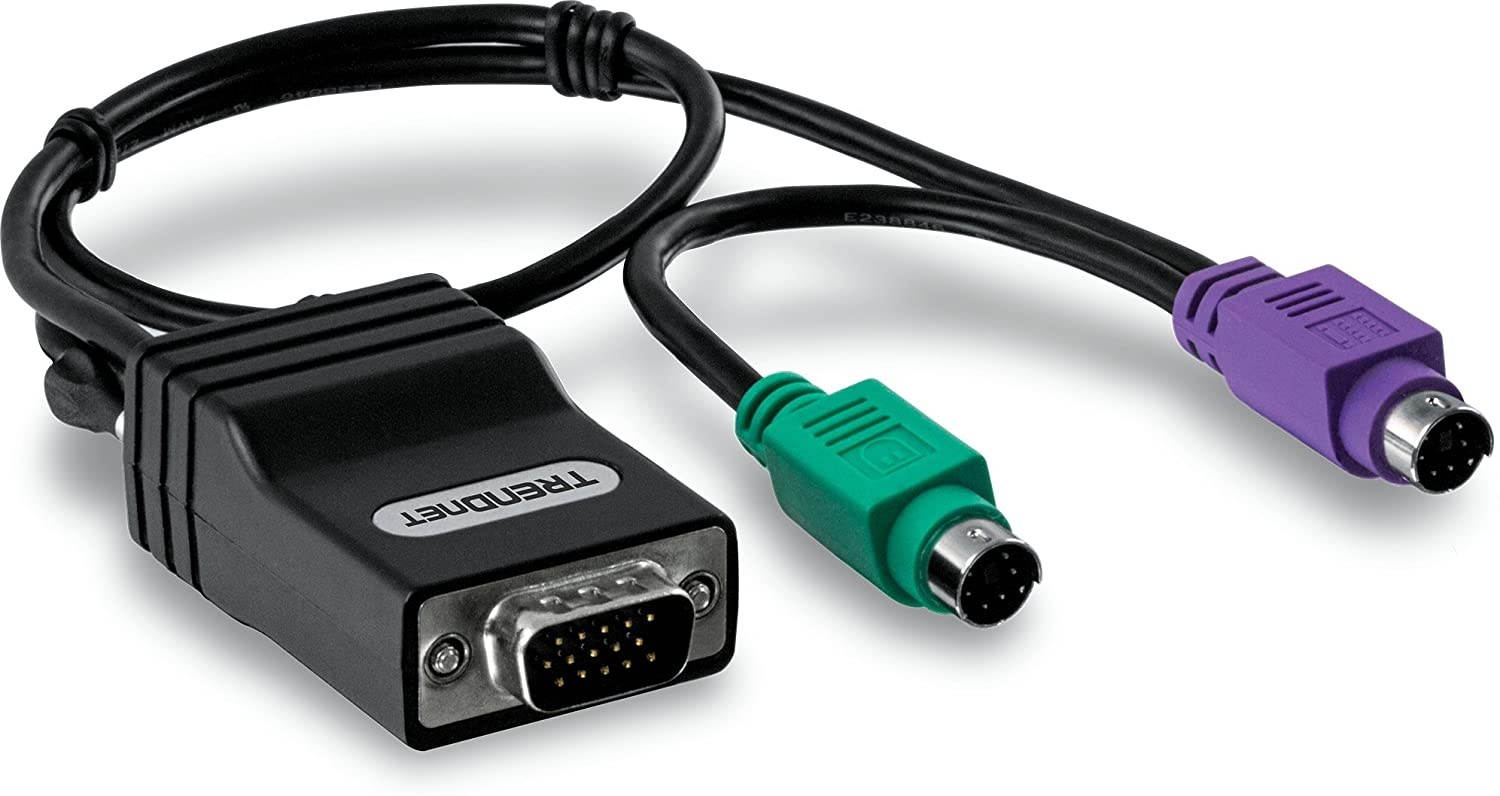 TRENDnet CAT5 PS/2 Server Interface Module, Connects CAT5 KVM Switch, PS/2, VGA, Cat5/CAT5e/CAT6, Windows/Linux/Sun, TK-CAT5P