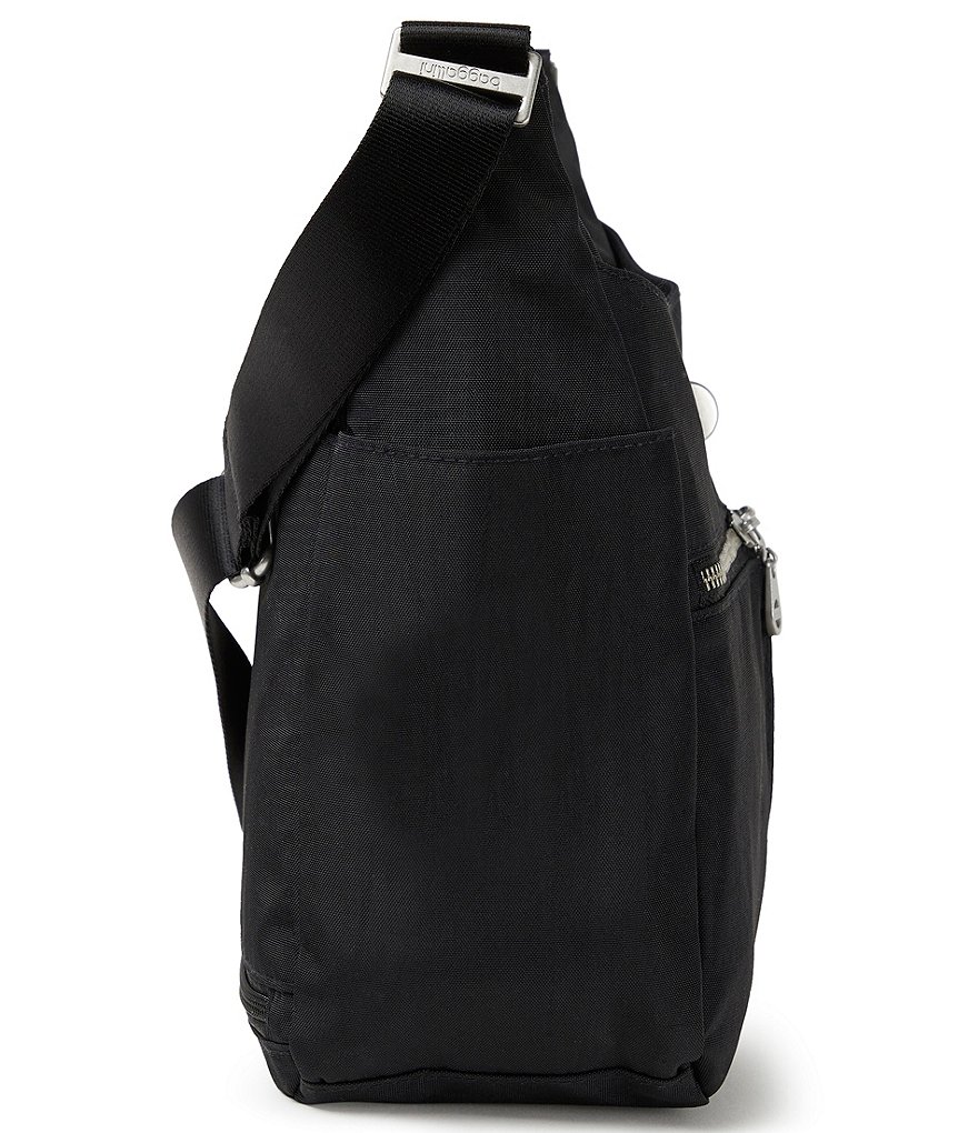 Baggallini International Collection Bristol RFID Nylon Crossbody Hobo Bag