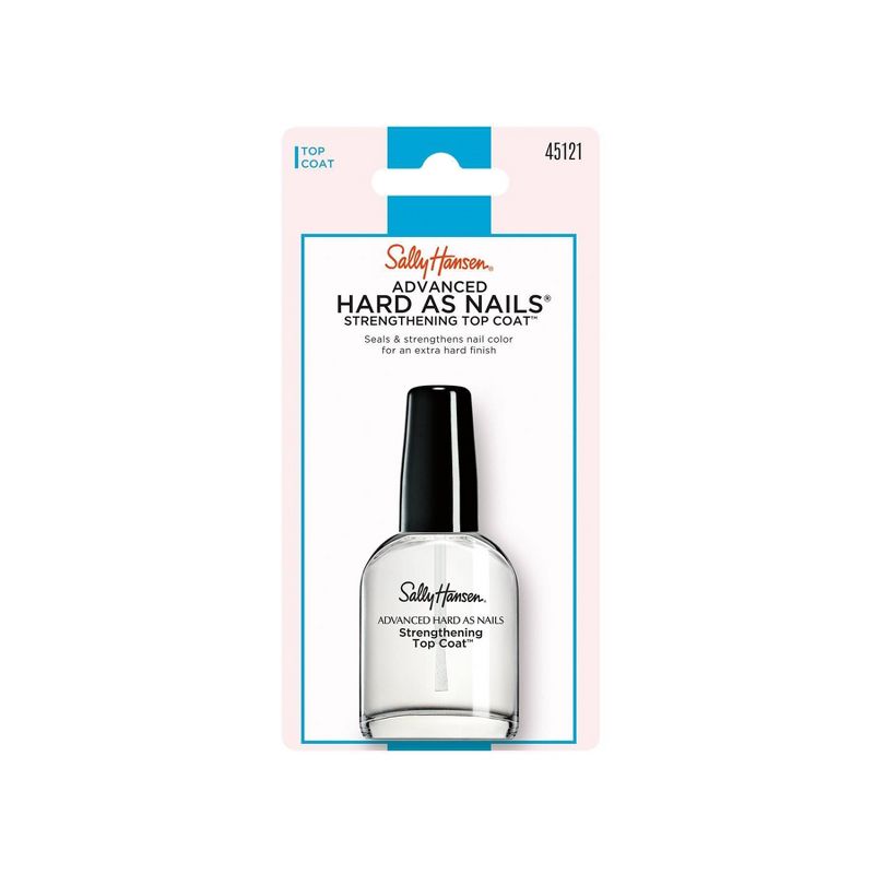 Sally Hansen Nail Treatment  45121 Advanced Hard as Nails Strengthening Top Coat - 0.45 fl oz
