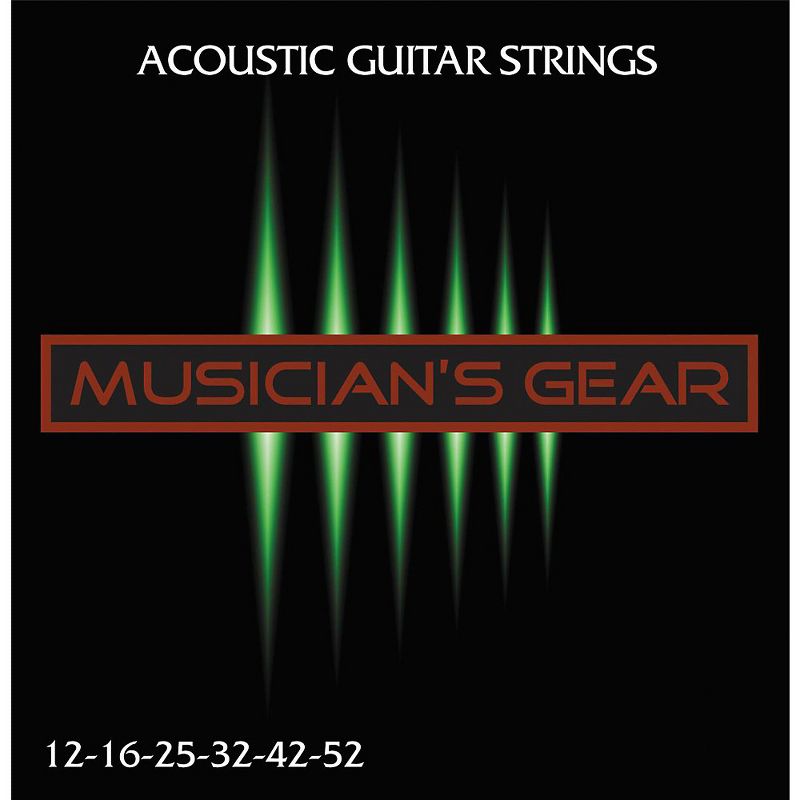 Musician's Gear Acoustic 12 80/20 Bronze Acoustic Guitar Strings 10-Pack