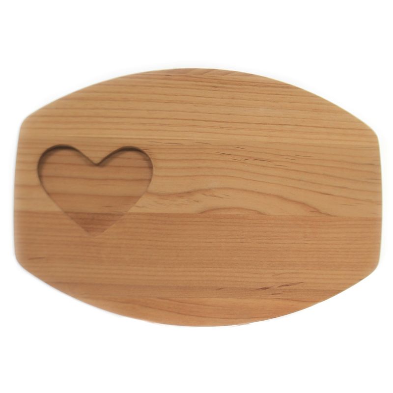 Tabletop 9.0" Love On Board Small Wood Heart Dips Nuts Inspired Generations Llc  -  Serving Bowls
