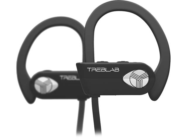 TREBLAB XR500 - Ultimate Cordless Bluetooth Running Headphones. Best Sport Wireless Earbuds for Gym. Noise Canceling Secure-Fit IPX7 Wireless Waterproof Headphones Mic. Workout Earphones 2019 Upgrade