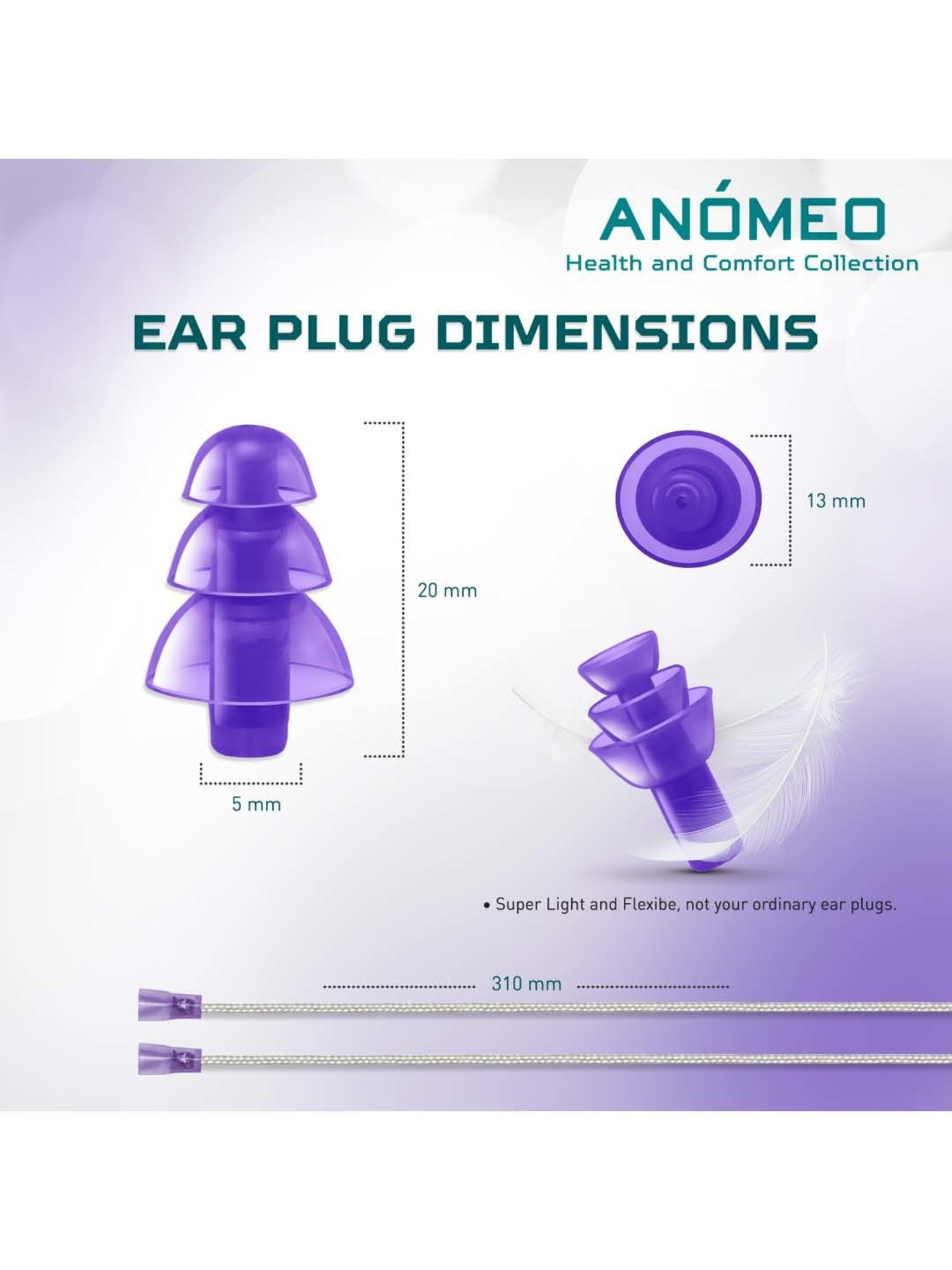 Anomeo Purple Ear Plug