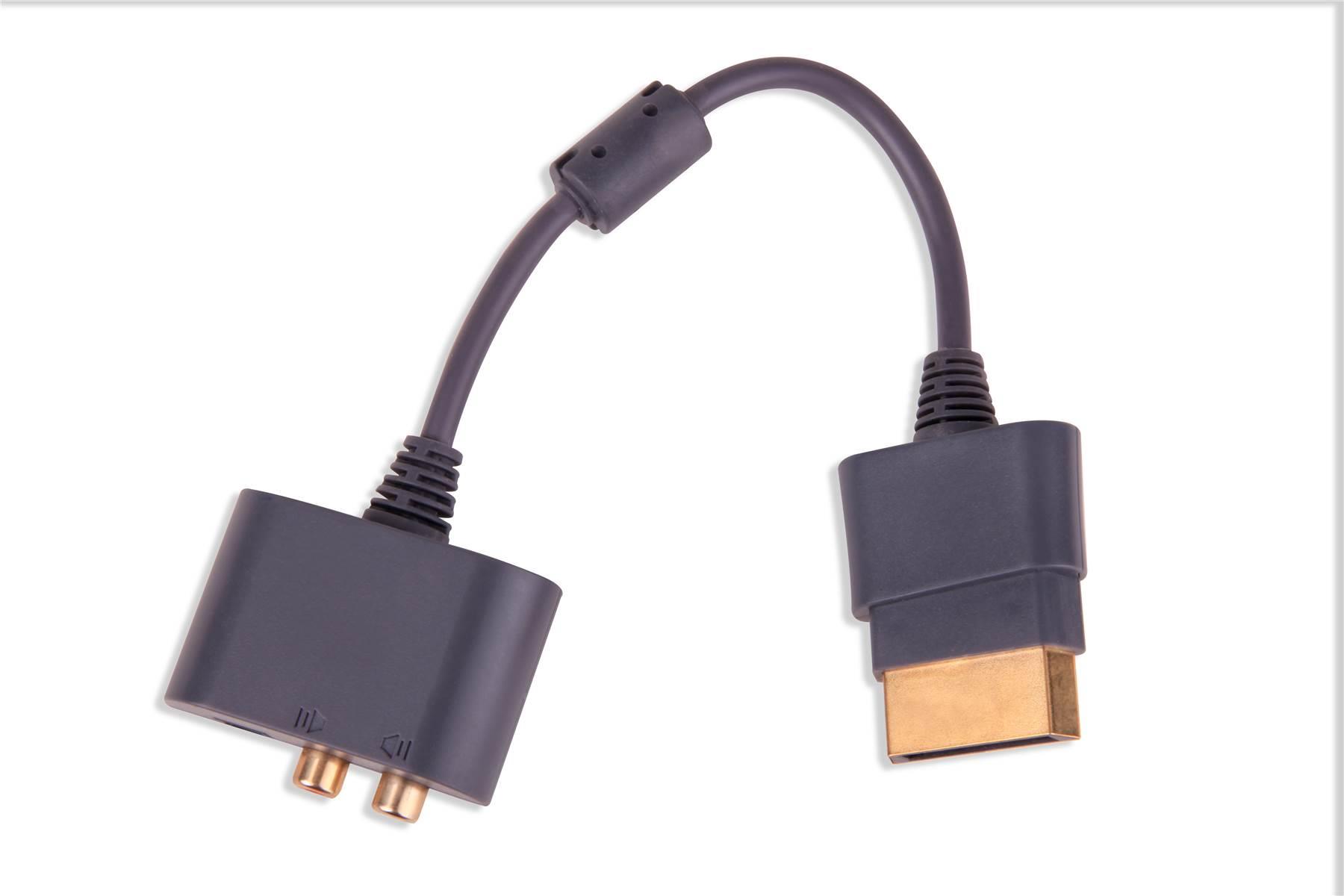 Hellfire Trading RCA Audio Adapter Cable Lead Scart for Xbox 360 + Slim