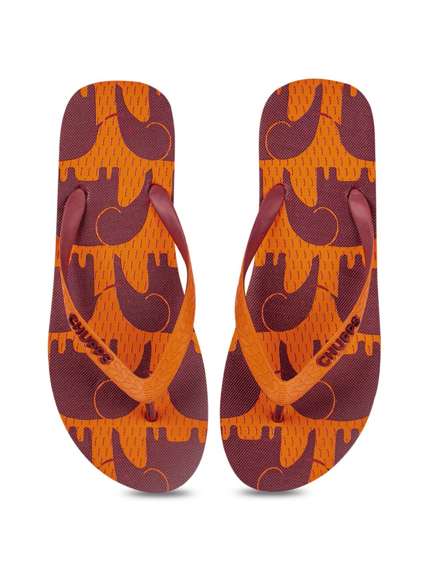 Chupps Women's Orange Flip Flops